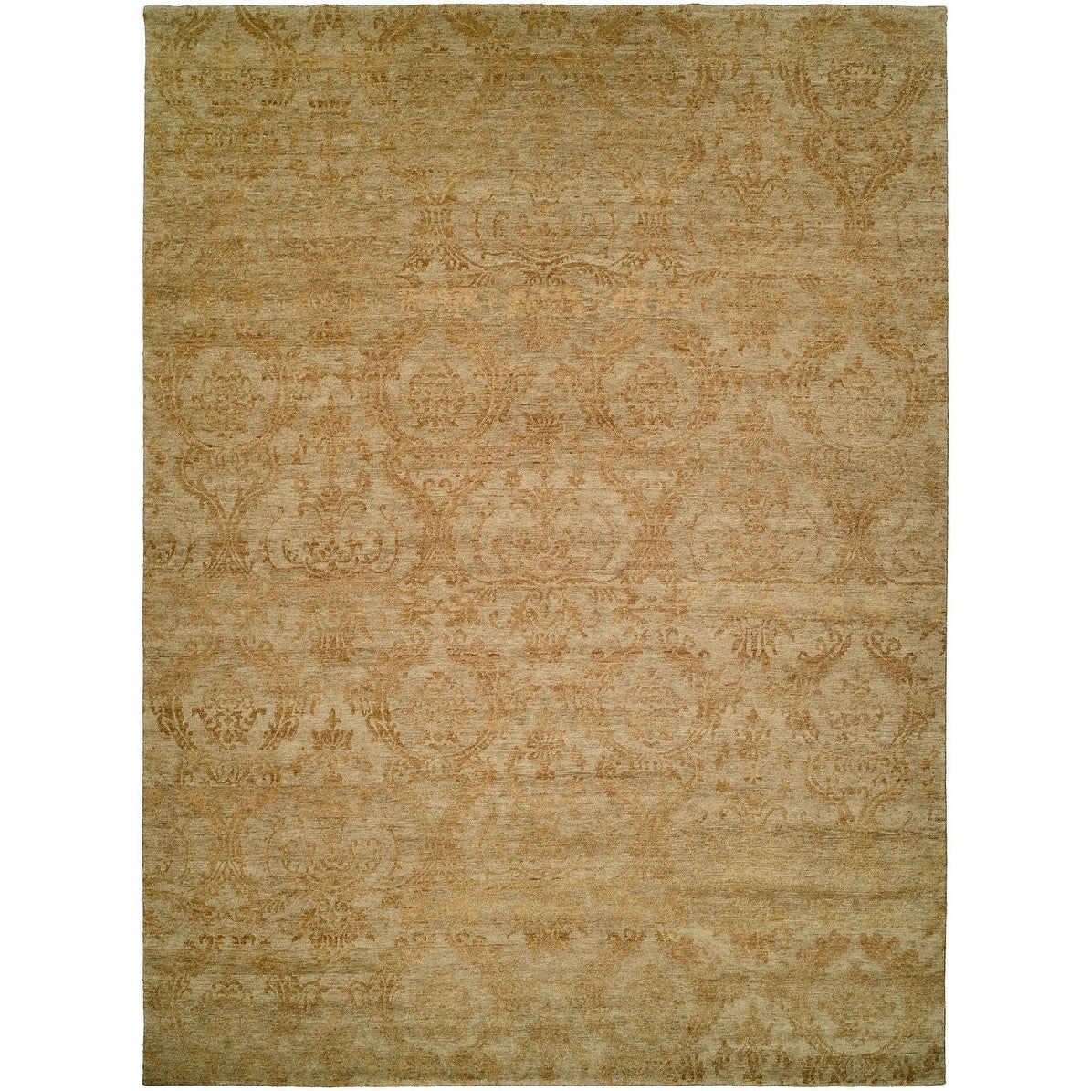 Royal Manner Derbyshire Light Green Gold Hand Knotted Area Rug 10 X 14 10 X 14