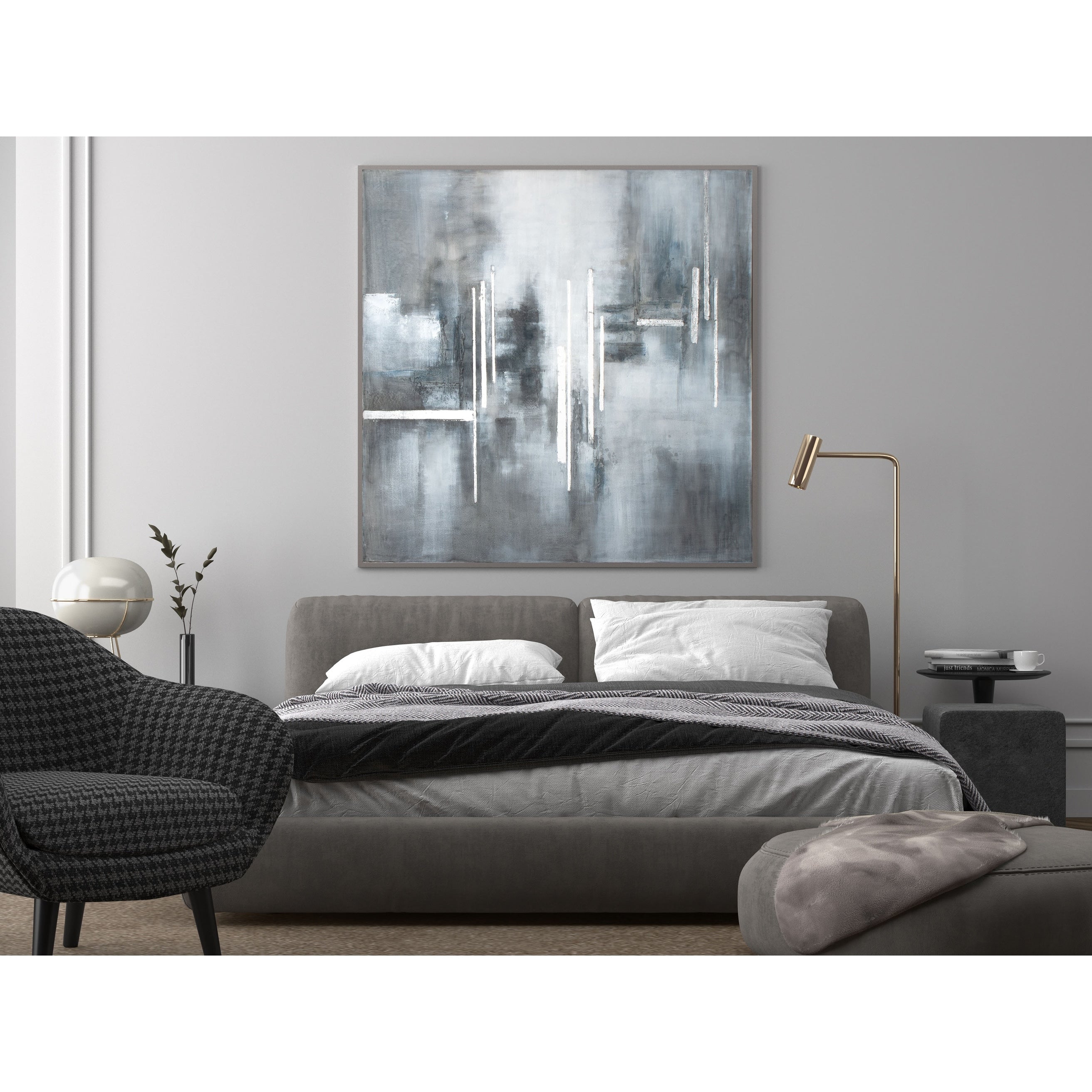 Royal Skies Hand Painted Framed Canvas