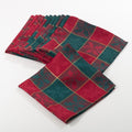 Royal De Noel Collection Plaid Dinner Napkins Set Of 12