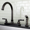Royale 8 Inch Centerset Kitchen Faucet With Sprayer