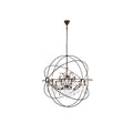 Royce Edge 18 Light Dark Bronze Chandelier