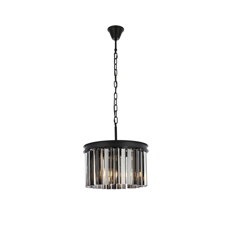 Royce Edge 3 Light Matte Black Pendant