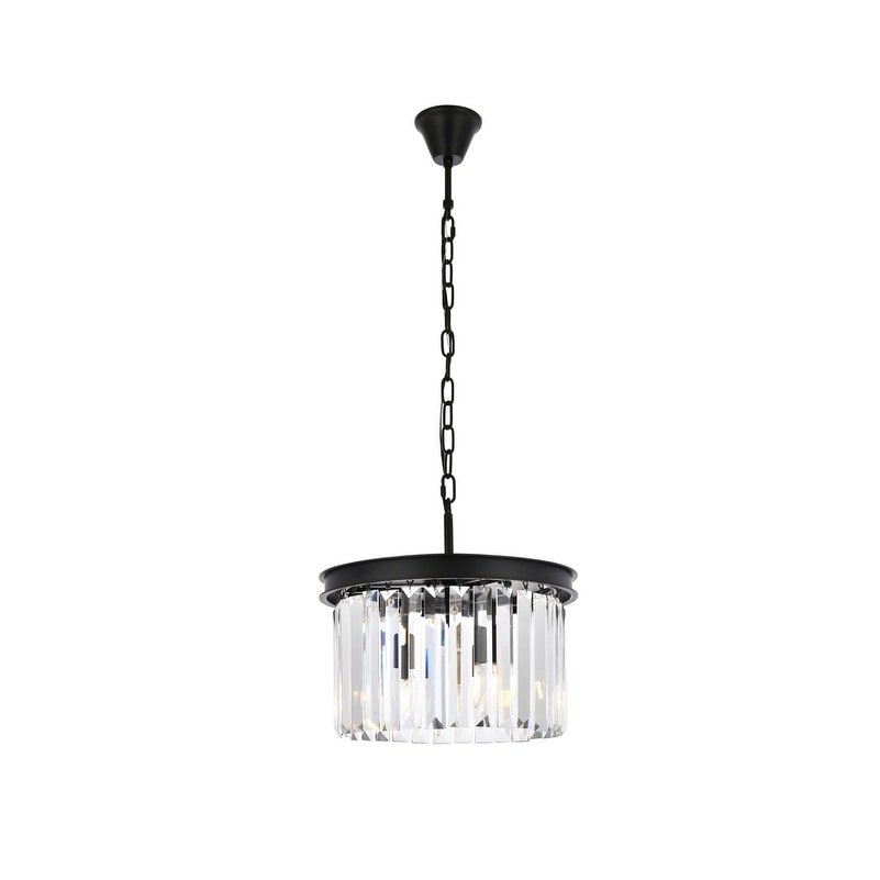Royce Edge 3 Light Matte Black Pendant