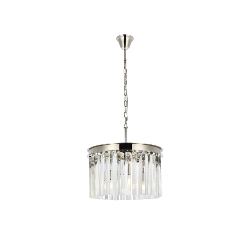 Royce Edge 3 Light Polished Nickel Pendant