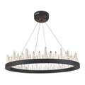 Royce Edge 32 Light Satin Dark Grey Chandelier