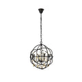Royce Edge 4 Light Dark Bronze Pendant Dark Bronze Royal Cut Golden Teak Crystals