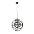 Royce Edge 5 Light Dark Bronze Pendant