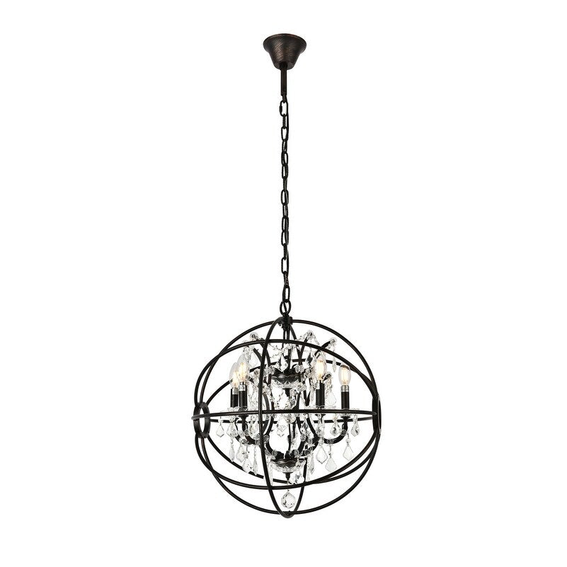 Royce Edge 5 Light Dark Bronze Pendant
