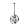 Royce Edge 5 Light Dark Bronze Pendant Dark Bronze Royal Cut Golden Teak Smoky Crystals