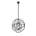 Royce Edge 6 Light Dark Bronze Chandelier