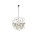 Royce Edge 6 Light Polished Nickel Chandelier