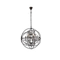 Royce Edge 6 Light Dark Bronze Chandelier
