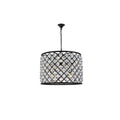 Royce Edge 8 Light Matte Black Chandelier