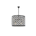 Royce Edge 8 Light Matte Black Chandelier