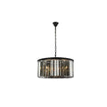 Royce Edge 8 Light Matte Black Chandelier