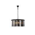 Royce Edge 8 Light Matte Black Chandelier
