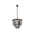 Royce Edge 9 Light Matte Black Chandelier