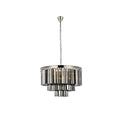 Royce Edge 9 Light Polished Nickel Chandelier