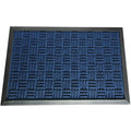 Rubber Cal Blue Wellington Rubber Carpet Floor Mat 3 X 5
