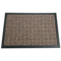 Rubber Cal Brown Wellington Carpet Door Mat 14 X 2