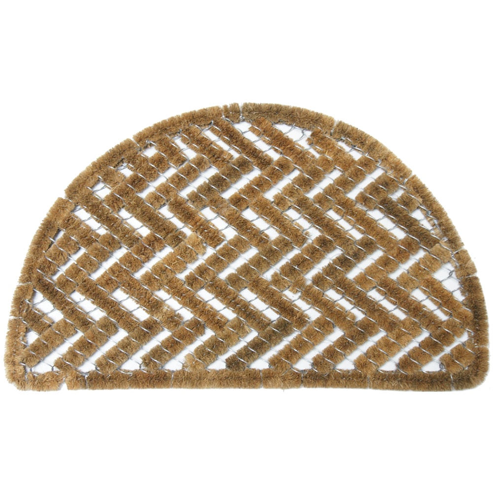 Rubber Cal Caspian Sea Outdoor Coconut Coir Door Mat 18 X 30