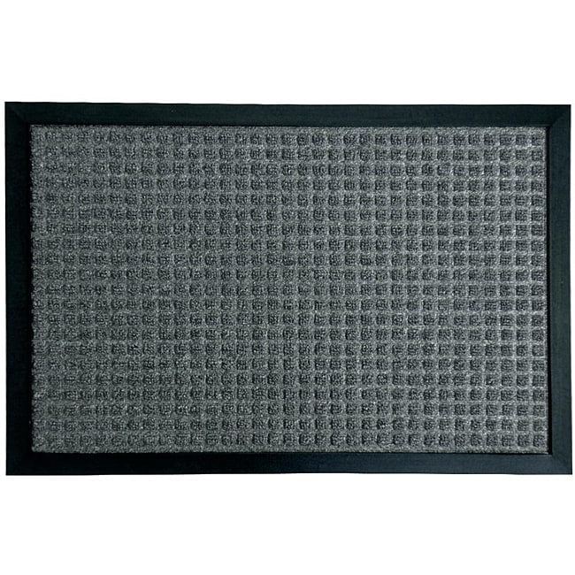 Rubber Cal Charcoal Nottingham Entrance Door Mat 16 X 26