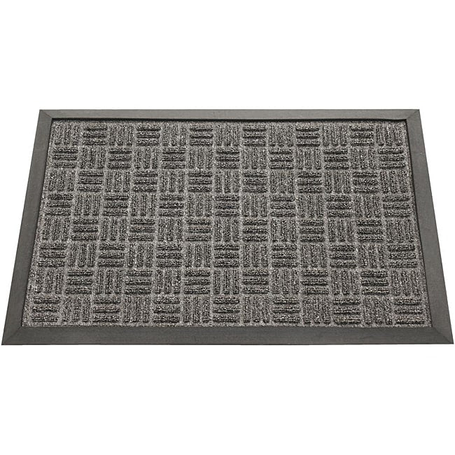 Rubber Cal Charcoal Wellington Rubber Carpet Floor Mat 3 X 5
