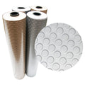 Rubber Cal Coin Grip Metallic Pvc Flooring 2.5Mm X 4Ft. Wide Beige Or Silver Available In 10 Lengths