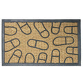Rubber Cal Coming And Going Coco Rubber Doormat 18 X 30