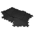 Rubber Cal Armor Lock Fitness Interlocking 20 Inch Square Rubber Gym Mats Set Of 8 Covers 22.22 Square Feet