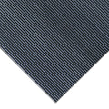 Rubber Cal Fine Rib 48 Inch Wide Black Rubber Flooring Mat 4 X 15