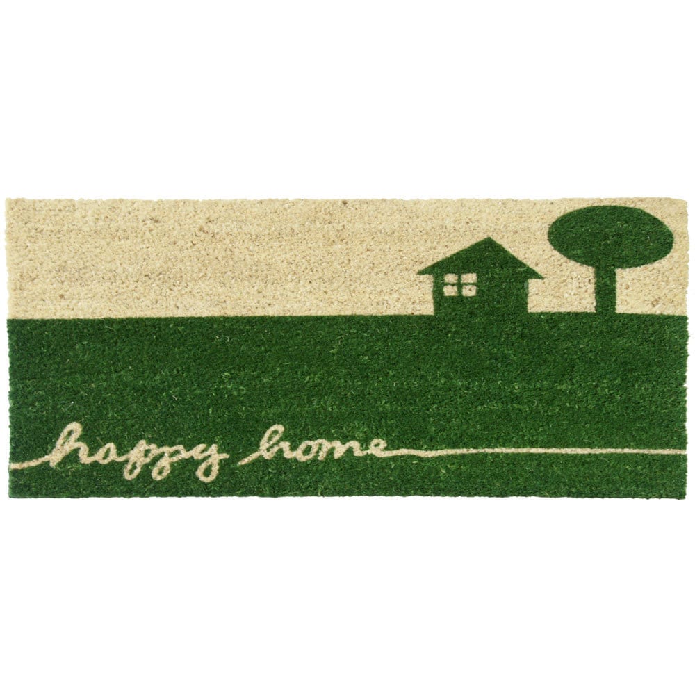 Rubber Cal Happy Home Country Doormat 18 X 30