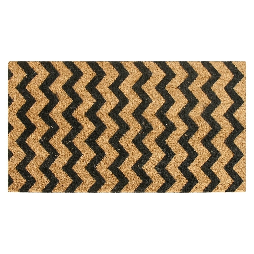 Rubber Cal Modern Lattice Contemporary Coir Mats 18 X 30
