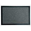 Rubber Cal Nottingham Charcoal Carpet Door Mat 14 X 2