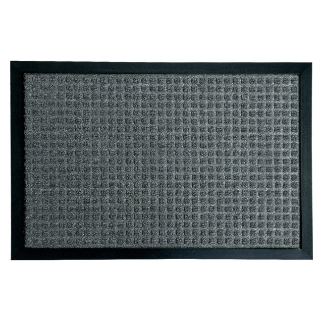 Rubber Cal Nottingham Charcoal Carpet Rubber Mat 2 X 3 18X30