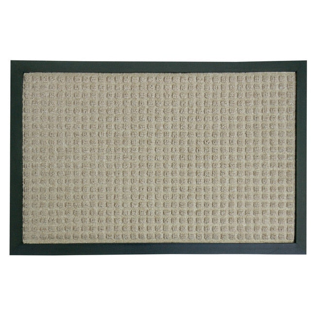 Rubber Cal Nottingham Tan Carpet Mat 18 X 30 Inches 18 X 30
