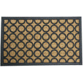 Rubber Cal Tranquil Pattern Rubber Coir Doormat 18 X 30