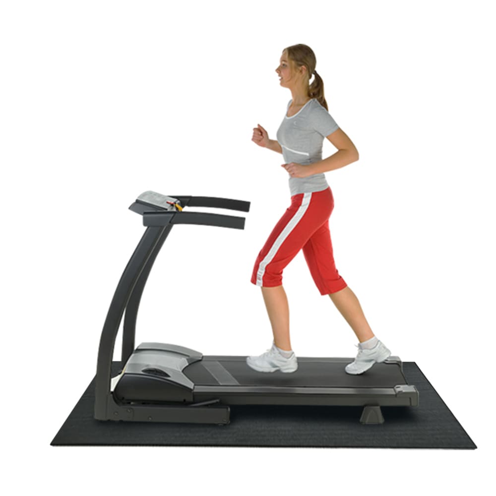 Rubber Cal Black 3 16 Inch Thick Treadmill Mat