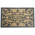 Rubber Cal Welcome To Our House Coir Rubber Welcome Mat