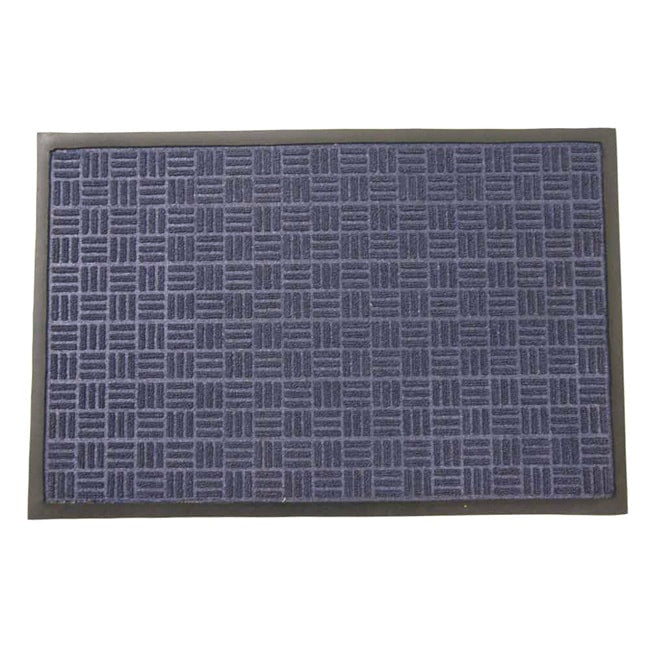 Rubber Cal Wellington Blue Entrance Carpet Mat 18 X 30 Inches