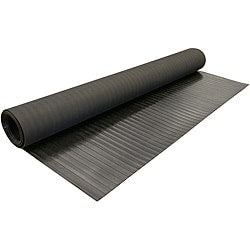 Rubber Cal Wide Rib Corrugated Rubber Floor Mat 4 X 16