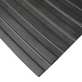 Rubber Cal Wide Rib Rubber Flooring Rolls 1 8 X 3Ft. Wide Runner Mats Black Offered In 6 Lengths 36 X 240