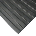 Rubber Cal Wide Rib Rubber Flooring Rolls 1 8 X 4Ft. Wide Non Slip Floors Black Offered In 5 Lengths