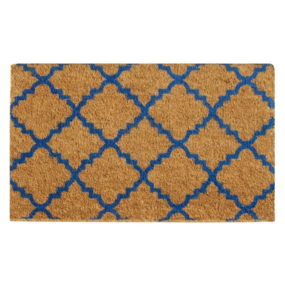 Rubber Cal Casablanca Coir Mats 18 X 30 Blue Or Brown