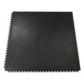 Rubber Cal Revolution 36 Inch Square Black Rubber Gym Tiles Set Of 2 Covers 18 Square Feet