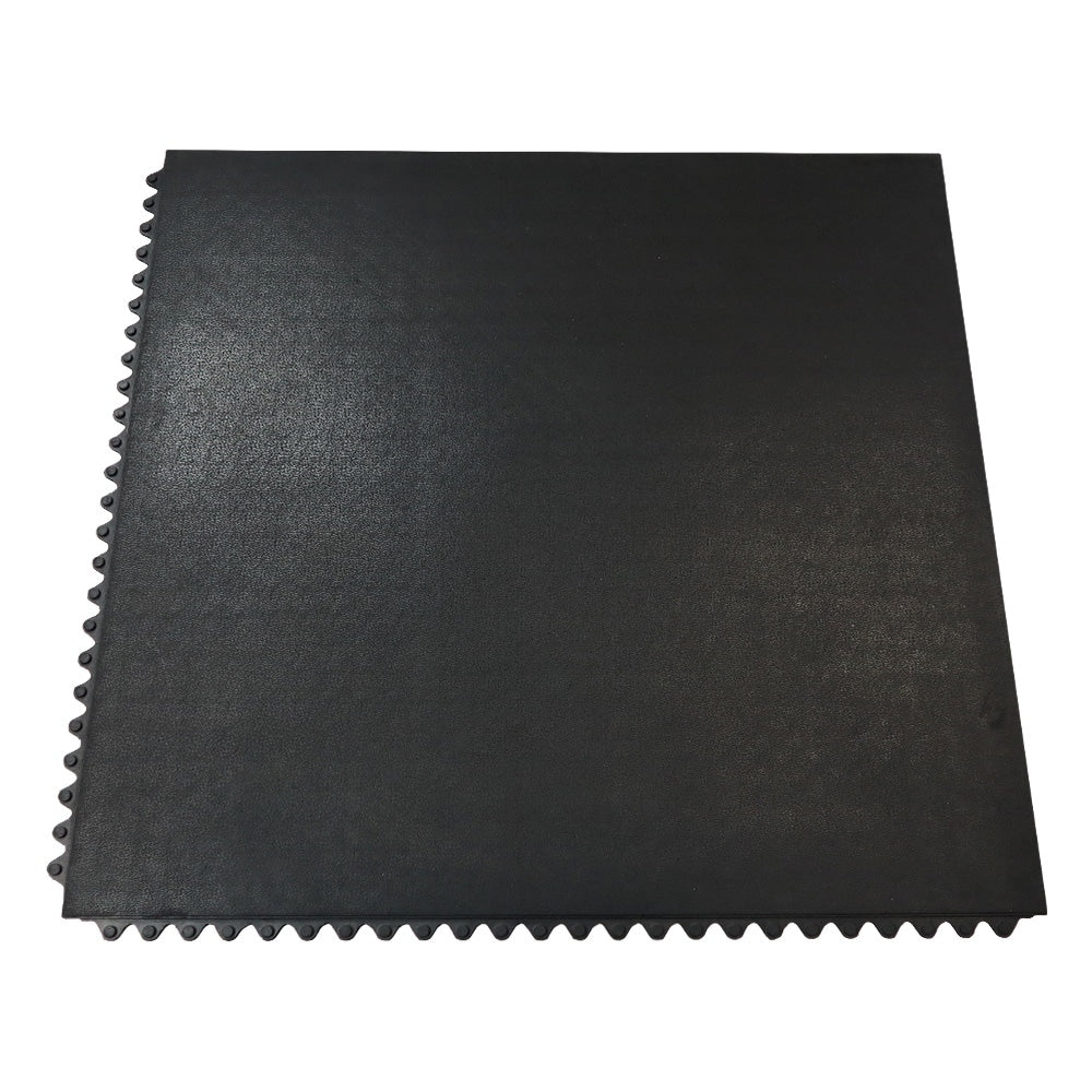 Rubber Cal Revolution 36 Inch Square Black Rubber Gym Tiles Set Of 2 Covers 18 Square Feet