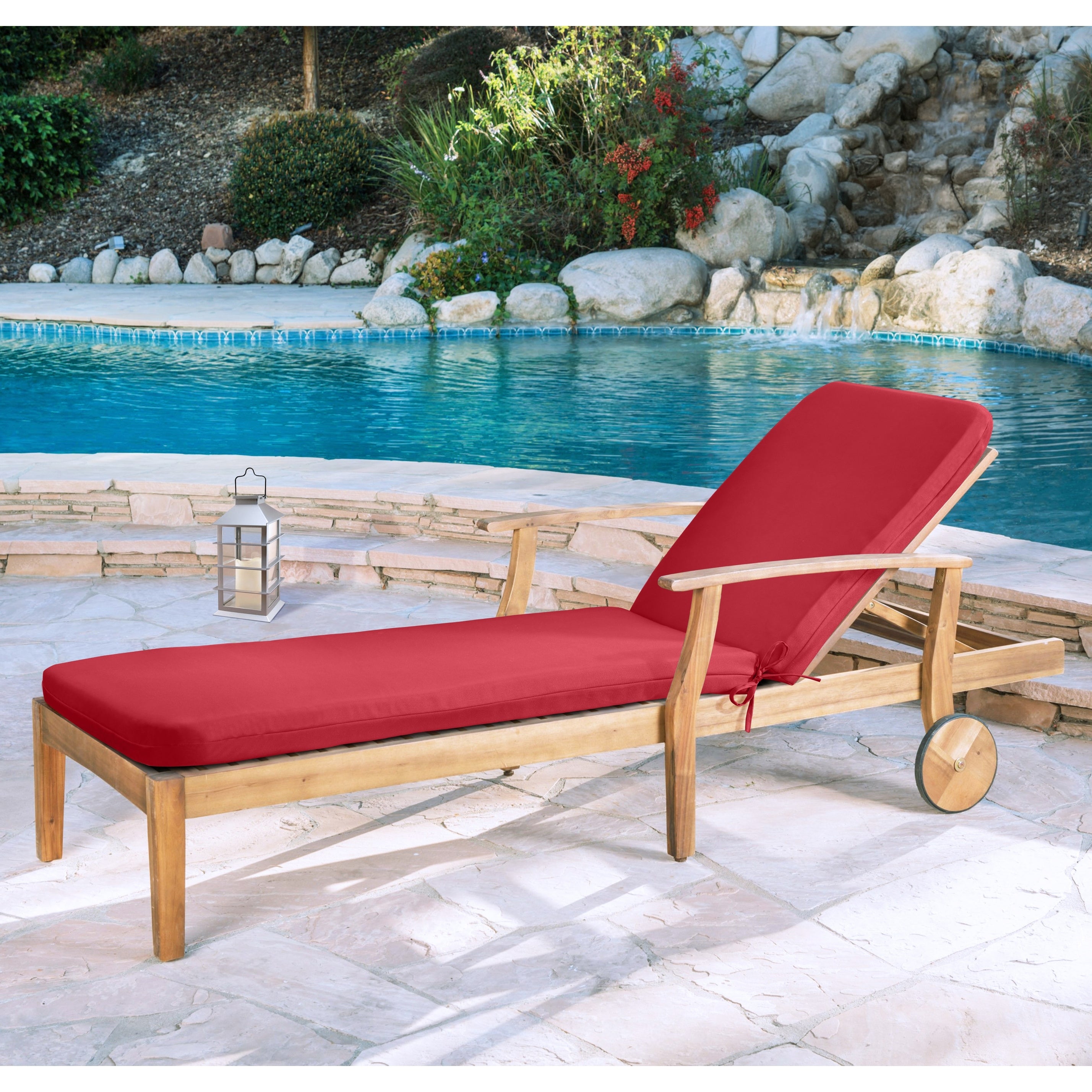 Rouge Jockey Lounger Chair Pad Cushions