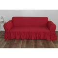 Ruffled Cotton Sofa Slipcover