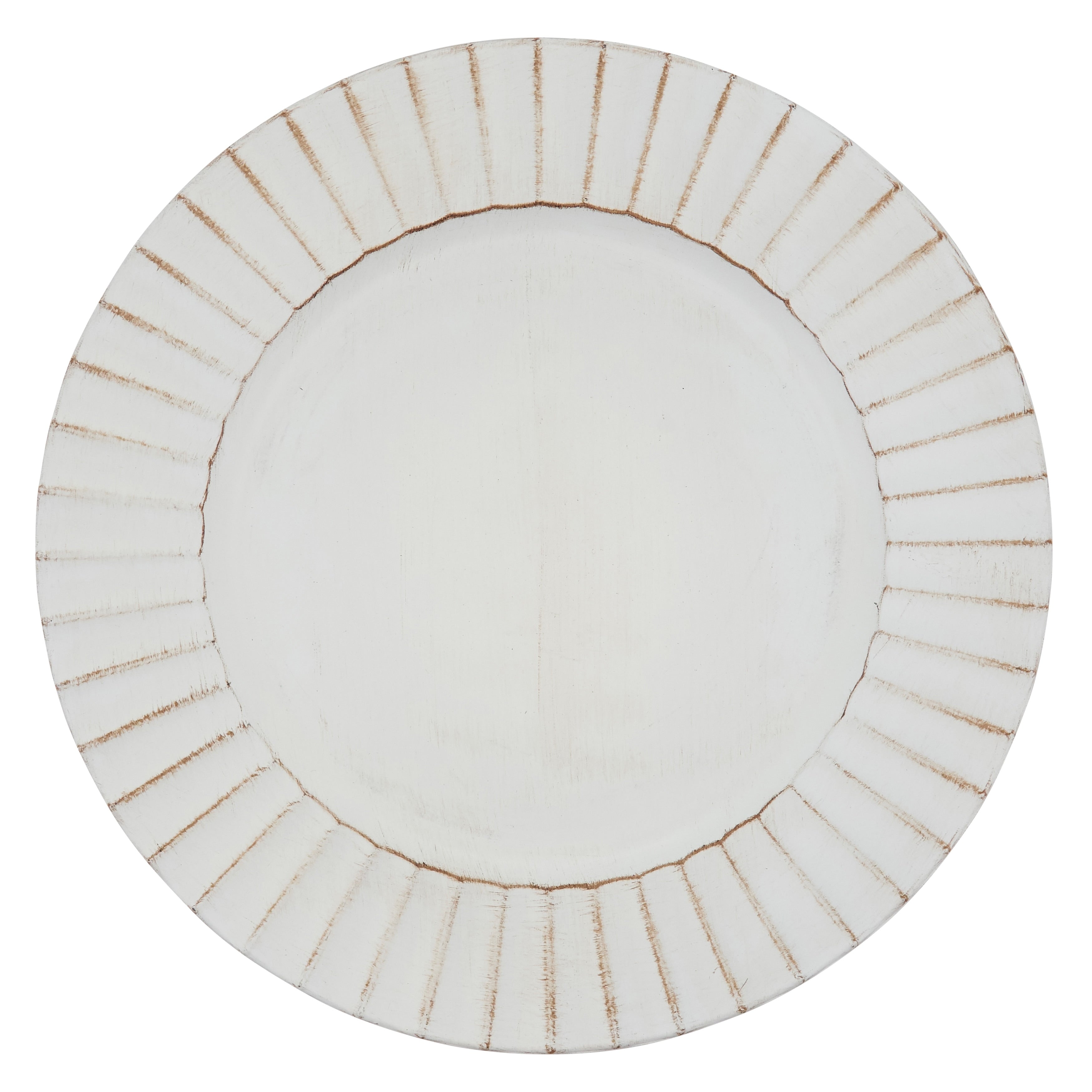 Ruffled Design Charger Plates Set Of 4