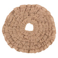 Tiered Ruffle Design Jute Christmas Mini Tree Skirt
